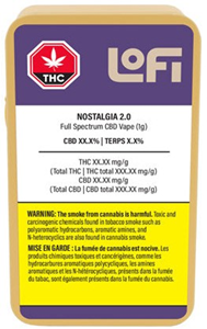 LoFi: Nostalgia 2.0 CBD Cartridge (1g)