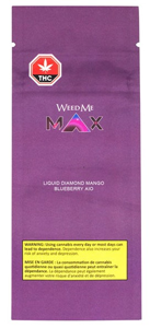 Weed Me Max: Mango Blueberry Slush Liquid Diamond Disposable & Rechargeable Pen (1g)
