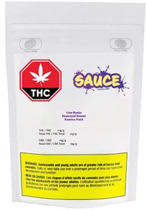 Sauce Rosin Labs: Seasonal Exotics Live Rosin (1g)