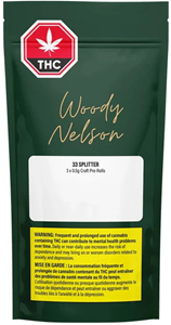 Woody Nelson: 33 Splitter Pre Rolls (3 x 0.5g)