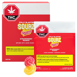 SOURZ By Spinach: Strawberry Mango Multi Pack Gummies (10 pcs)