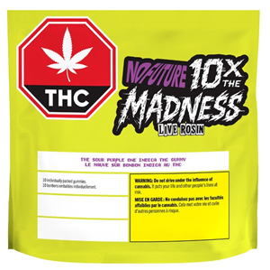 No Future: 10x The Madness - Sour Purple One Live Rosin Multi Pack Gummies (10 pcs)